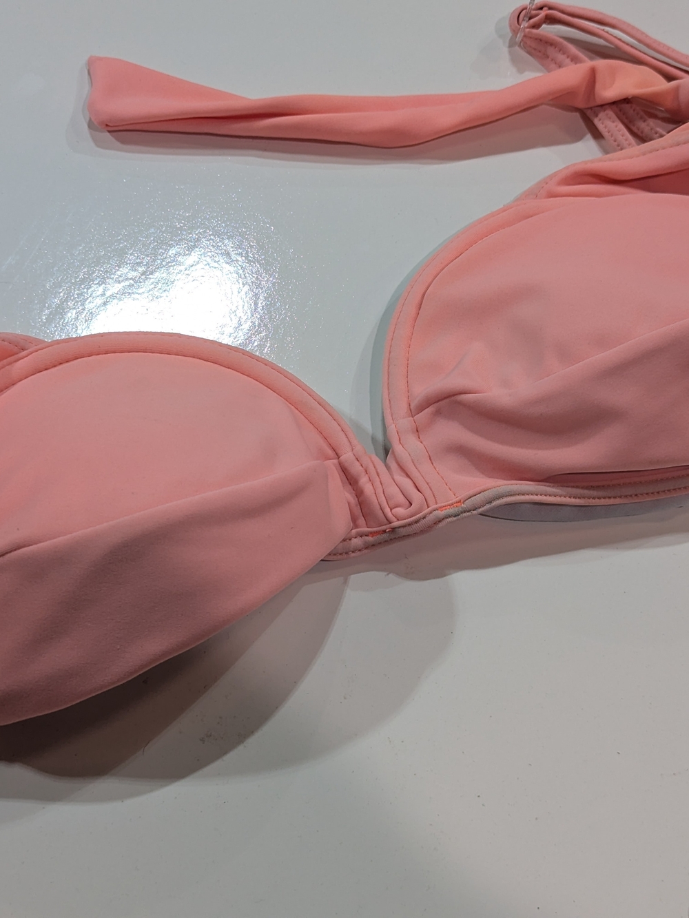 Hula Honey Coral Pink Bikini Top